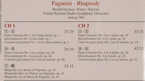 Rachmaninov,Sergey/Paganini: The Piano Concertos/Rhapsody, Naxos (8.551057-58), D, 2000 Typ: 2CD Best.-Nr.: 81875 Preis: 10,00 Euro