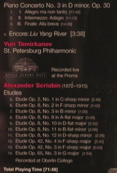 Rachmaninoff,Sergei/Sciabin: Piano Concerto No.3/Etudes, Telarc (CD-80582), US, 2002 Typ: CD Best.-Nr.: 81883 Preis: 7,50 Euro