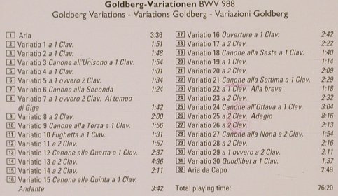 Bach,Johann Sebastian: Goldberg Variationen BWV 988, Ermitage(ERM 412-2 DDD), I, 1996 - CD - 81897 - 10,00 Euro