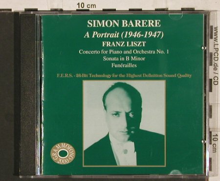 Barere,Simon: A Portrait (1946-1947), Grammophono 2000(AB 78 905), Korea, 1989 - 2CD - 81903 - 10,00 Euro
