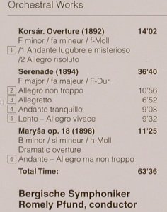 Novak,Vitezslav: Serenade, Der Korsar, Marysa, DG (MDG 601 1159-2), D, 2003 Typ: CD Best.-Nr.: 81910 Preis: 7,50 Euro