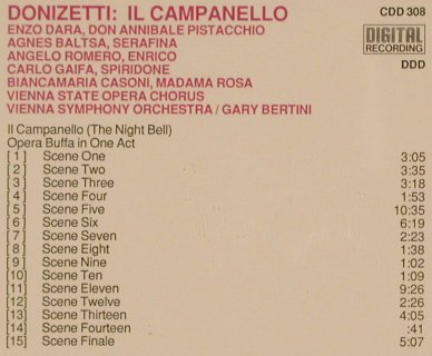 Donizetti,Gaetano: Il Campanello, Pro Arte(CDD 308), J/US, 1986 - CD - 81916 - 10,00 Euro