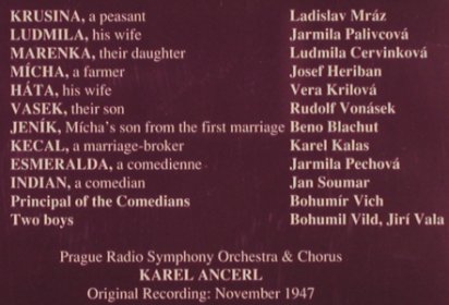 Smetana,Bedrich: The Bartered Bride, Grammophono/Cedar(AB 78756/57 M), I, 1997 - 2CD - 81919 - 10,00 Euro