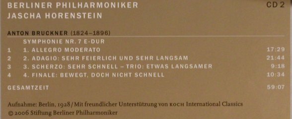 Bruckner,Anton: Symphonie No. 7, Digi - CD 2, Stiftung Berliner Philh.(BPH 06 02 D), D, 2006 - CD - 81921 - 7,50 Euro