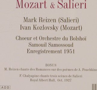 Rimski-Korsakov,Nikolay: Mozart & Salieri, Dante Prod. (LYS 517), F, 1999 Typ: CD Best.-Nr.: 81923 Preis: 12,50 Euro