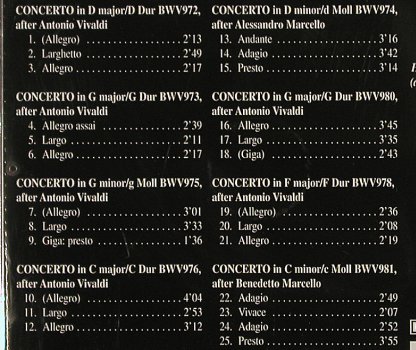 Bach,Johann Sebastian: Concerto Transcriptions, Brilliant (99372/3), NL, 1999 Typ: CD Best.-Nr.: 81931 Preis: 5,00 Euro
