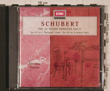 Schubert,Franz: The 21 Piano Sonatas Vol.V, EMI (7243 5 66131 2), UK, 1997 Typ: CD Best.-Nr.: 81945 Preis: 10,00 Euro