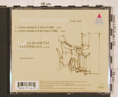 Schubert,Franz: Piano Sonatas D.958, D.960, Teldec(0630-17116-2), D, 1997 - CD - 81989 - 12,50 Euro