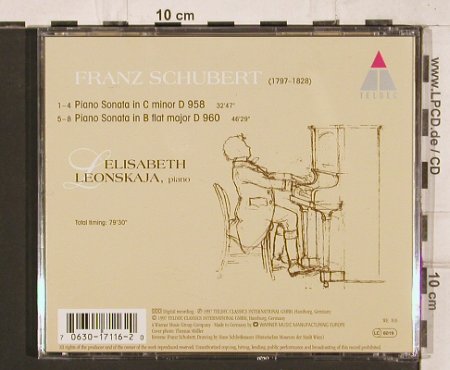 Schubert,Franz: Piano Sonatas D.958, D.960, Teldec (0630-17116-2), D, 1997 Typ: CD Best.-Nr.: 81989 Preis: 12,50 Euro