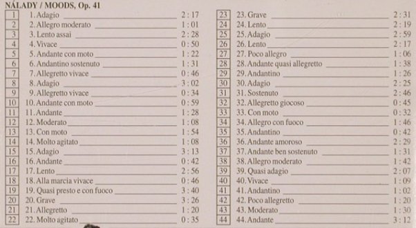 Fibich,Zdenek: Moods,Impressions,Reminicences, Supraphon(SU 0188-2), CZ, 1996 - CD - 81997 - 20,00 Euro
