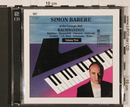 Barere,Simon: at the Carnegie Hall,Rachmaninov, Appian Publications(CDAPR 7008), UK,Vol.2, 1989 - 2CD - 81998 - 20,00 Euro