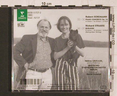 Schumann,Robert/R.Strauss: Piano Concerto op.54 /Burleske, Erato(0630-11727-2), D, 1995 - CD - 81999 - 7,50 Euro