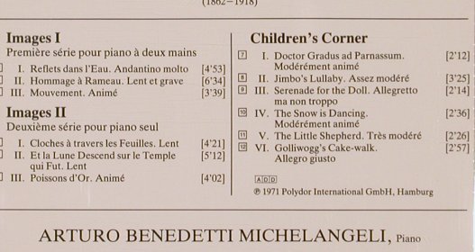 Debussy,Claude: Images / Preludes / Children's Corn, D.Gr.(415 372-2), D,  - CD - 82003 - 9,00 Euro