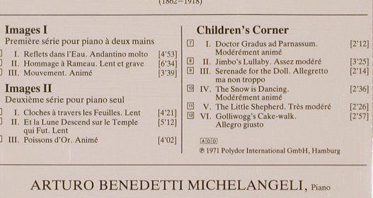 Debussy,Claude: Images / Preludes / Children's Corn, D.Gr. (415 372-2), D Typ: CD Best.-Nr.: 82003 Preis: 9,00 Euro
