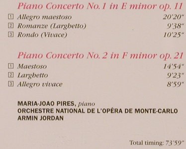 Chopin,Frederic: Piano Concertos Nos 1 & 2, Erato(0630 12047-2), D, 1995 - CD - 82013 - 10,00 Euro
