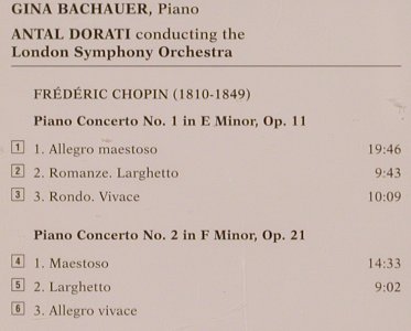 Chopin,Frederic: Piano Concertos 1 and 2, Mercury (434 374-2), D, 1996 Typ: CD Best.-Nr.: 82017 Preis: 12,50 Euro