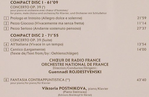 Busoni,Ferruccio: Konzert für Klavier & Orch., op.39, Erato (2292-45478-2), D, 1991 Typ: 2CD Best.-Nr.: 82020 Preis: 10,00 Euro