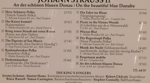 King's Singers-Johann Strauss Sohn: An der schönen Blauen Donau, EMI(7 54057 2), D, 1990 - CD - 82064 - 7,50 Euro