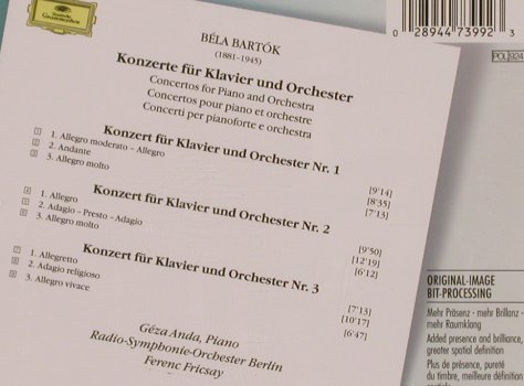 Bartók,Béla: Klavierkonzerte 1-3, D.Gr.(447 399-2), D,  - CD - 82138 - 6,00 Euro