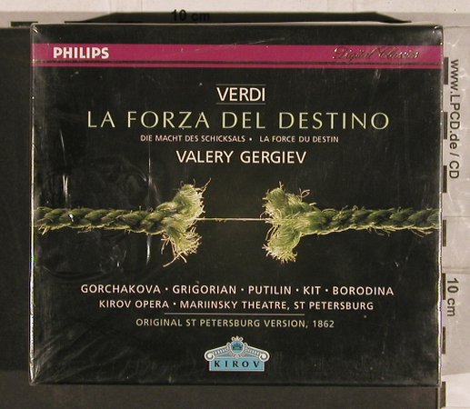 Verdi,Guiseppe: La Forza del Destino, FS-New, Philips/Kirow (446 951-2), D, 1997 Typ: 3CD Best.-Nr.: 82166 Preis: 20,00 Euro