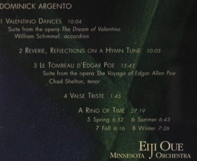 Argento,Dominick: Valentino Dances, Reference(RR-9), US, 2000 - CD - 83936 - 10,00 Euro