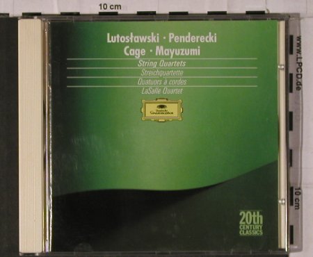 LaSalle Quartet: Lutosslawski,Pender.,Mayuzumi, Cage, D.Gr. Remaster (423 245-2), D,  vg+/m- Typ: CD Best.-Nr.: 84430 Preis: 6,00 Euro