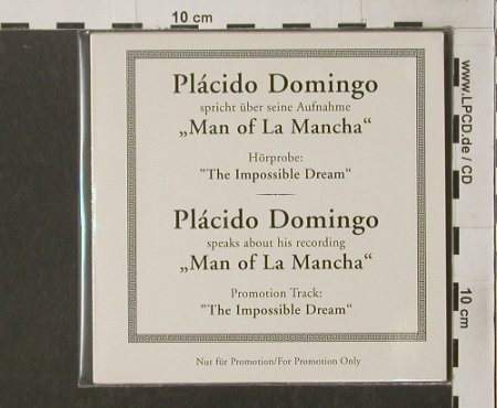 Domingo,Placido: Man of La Mancha,Hörprobe,speaksAbo, Sony(SK6386), A,Promo, 1996 - CD5inch - 90287 - 5,00 Euro