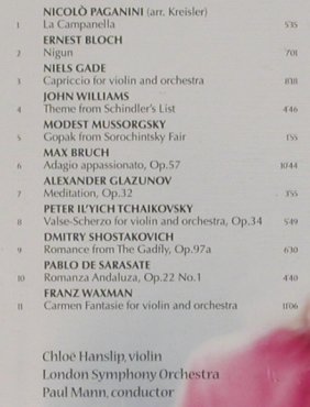 Chloe: London Symphony Orch., Paul Mann, Warner, D, 01 Typ: CD Best.-Nr.: 90713 Preis: 5,00 Euro