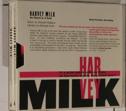 Harvey Milk -Stewart Wallace/Korie: AnOpera in 3 Acts,Booklet,Box, Teldec(), D, 98 - 2CD - 90719 - 12,50 Euro