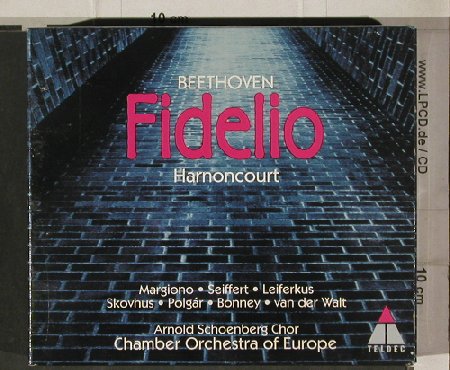 Beethoven,Ludwig van: Fidelio, Box,Booklet, Teldec (4509-94560-2), D, 1995 Typ: 2CD Best.-Nr.: 90851 Preis: 9,00 Euro
