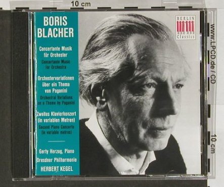 Blacher,Boris: Concertante Musik..., Berlin Classics, , 1995 Typ: CD Best.-Nr.: 90855 Preis: 11,50 Euro