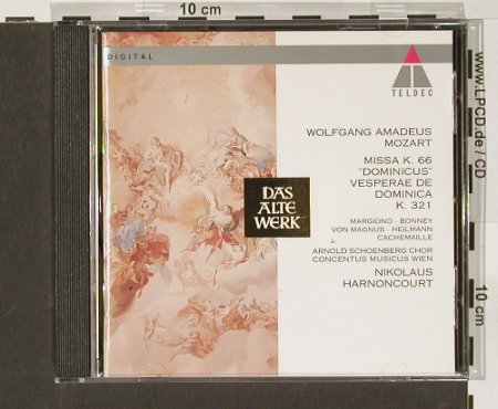 Mozart,Wolfgang Amadeus: Missa/ Vesperae De Dominica, Teldec (2292-46469-2), D, 1994 Typ: CD Best.-Nr.: 90874 Preis: 10,00 Euro