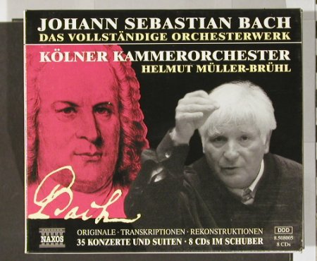 Bach,Johann Sebastian: Das Vollständige Orchesterwerk,Box, Naxos (8.508005), D, 1999 Typ: 8CD Best.-Nr.: 90875 Preis: 24,00 Euro