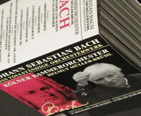 Bach,Johann Sebastian: Das Vollständige Orchesterwerk,Box, Naxos (8.508005), D, 1999 Typ: 8CD Best.-Nr.: 90875 Preis: 24,00 Euro