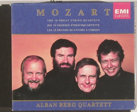 Mozart,Wolfgang Amadeus: Die 10 Gr. Streichquartette, Box, EMI, D, 1991 Typ: 5CD Best.-Nr.: 90968 Preis: 20,00 Euro