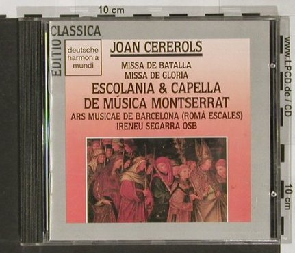 Cererols,Joan: Missa De Batalla, DHM, D, 1990 Typ: CD Best.-Nr.: 91009 Preis: 7,50 Euro