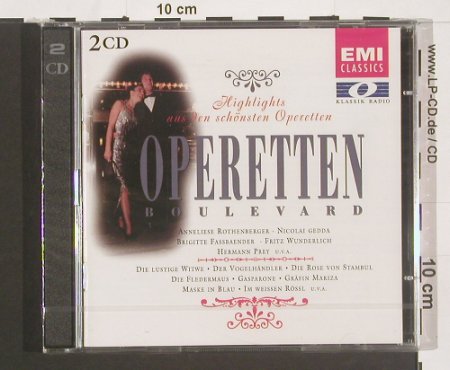 V.A.Operetten Boulevard: Highlights aus den Schönsten Opern, EMI, NL, 1996 Typ: 2CD Best.-Nr.: 91059 Preis: 7,50 Euro