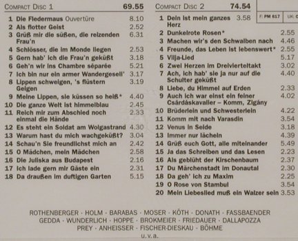 V.A.Operetten Boulevard: Highlights aus den Schönsten Opern, EMI, NL, 1996 Typ: 2CD Best.-Nr.: 91059 Preis: 7,50 Euro