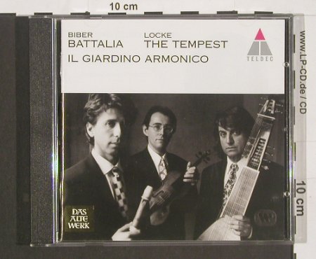 von Biber,H.I.F. & Matthew Locke: Battalia & The Tempest, Teldec, D, 98 Typ: CD Best.-Nr.: 91152 Preis: 7,50 Euro