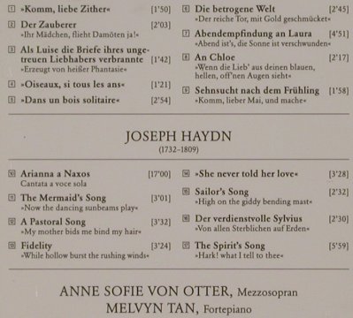 von Otter,Anne Sofie: Mozart, Haydn, Songs & Canzonettas, Archiv, D, 1995 Typ: CD Best.-Nr.: 91407 Preis: 10,00 Euro