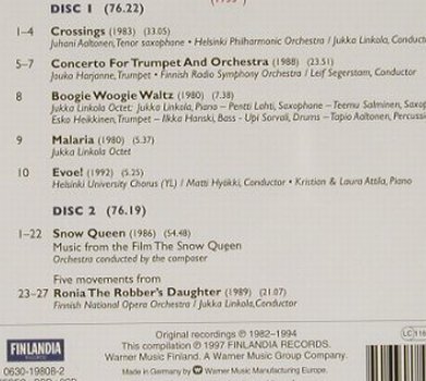 Linkola,Jukka: Meet The Composer, Finlandia, D, 97 Typ: 2CD Best.-Nr.: 91425 Preis: 11,50 Euro