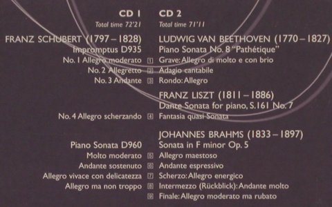 Barenboim,Daniel: Schubert,Beethoven,Liszt..., Teldec, D, 2000 Typ: 2CD Best.-Nr.: 91427 Preis: 7,50 Euro