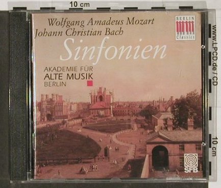 Mozart,Wolfgang Amadeus/ J.C. Bach: Sinfonien, Berlin Classics, D, 1994 Typ: CD Best.-Nr.: 91436 Preis: 7,50 Euro