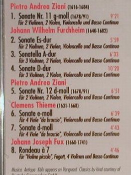 V.A.Sonaten aus Dresden: Furchheim, Ziani, Thieme, Fux, Vanguard, D, 1999 Typ: CD Best.-Nr.: 91438 Preis: 11,50 Euro