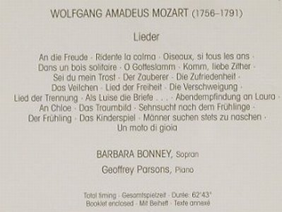 Mozart,Wolfgang Amadeus: Lieder, Teldec(), D, 91 - CD - 91451 - 7,50 Euro