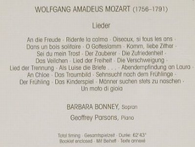 Mozart,Wolfgang Amadeus: Lieder, Teldec, D, 91 Typ: CD Best.-Nr.: 91451 Preis: 7,50 Euro