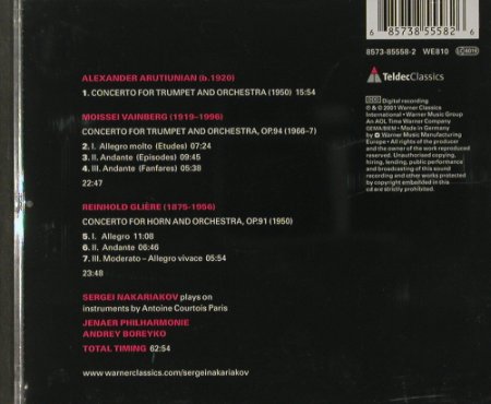 Nakariakov,Sergei: From Moscow With Love, Teldec, D, 2001 Typ: CD Best.-Nr.: 91571 Preis: 5,00 Euro