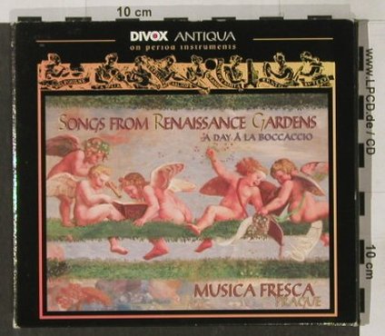 V.A.Songs From Renaissance Gardens: A Day  La Boccaccio, Divox, F, 2000 Typ: CD Best.-Nr.: 91582 Preis: 10,00 Euro