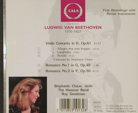 Beethoven,Ludwig van: Violin Concerto..., Cala(), UK, 92 - CD - 91667 - 10,00 Euro