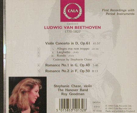 Beethoven,Ludwig van: Violin Concerto..., Cala, UK, 92 Typ: CD Best.-Nr.: 91667 Preis: 10,00 Euro